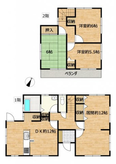 【間取り】 | 甲斐市龍地　中古戸建　内外装フルリフォーム