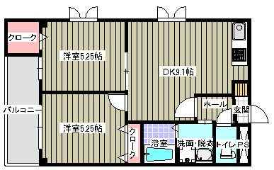 スプリーム茶山駅前の間取り