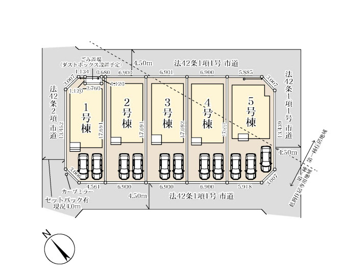 さいたま市西区佐知川　第２　新築一戸建て　リーブルガーデン　04の区画図|４号棟