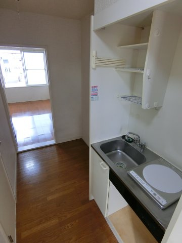 【キッチン】 | マーブルパレス国立Ⅱ | キッチンはＩＨコンロ１口付き。（※参考写真）