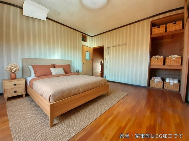宇城市松橋町松橋の中古一戸建の洋室|洋室8帖(AI家具)