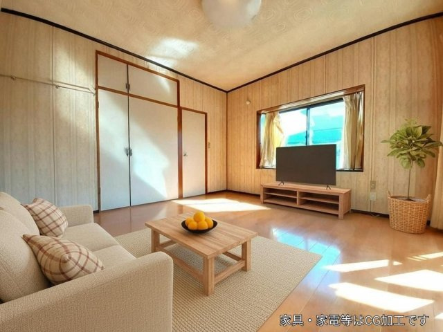 宇城市松橋町松橋の中古一戸建の洋室|洋室8.5帖(AI家具)