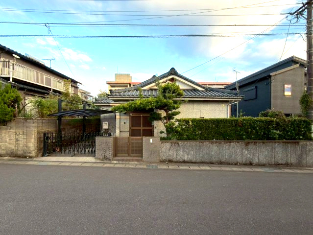 明和2丁目　売地の前面道路含む現地写真