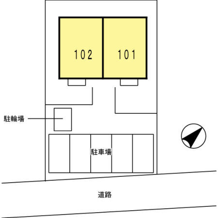 サニーハイツ門池の区画図