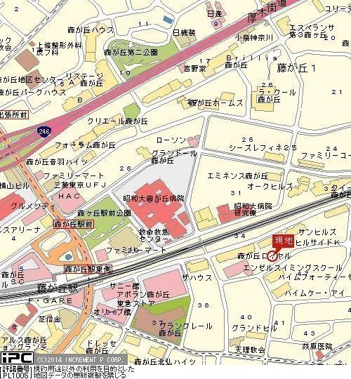 ラ・シード横浜藤が丘の地図