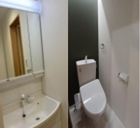 神戸市東灘区住吉宮町　新築一棟アパートのトイレ