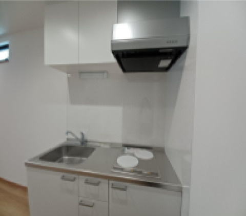神戸市東灘区住吉宮町　新築一棟アパートのキッチン