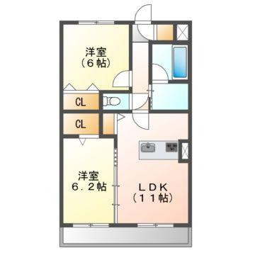 ウッドコート御南の間取り
