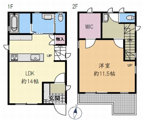 【間取り】 | 【仲介手数料０円】藤沢市鵠沼藤が谷2丁目　中古一戸建て | 【仲介手数料０円】藤沢市鵠沼藤が谷2丁目　中古一戸建て