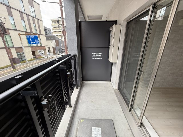 池田市新町の賃貸マンションのバルコニー