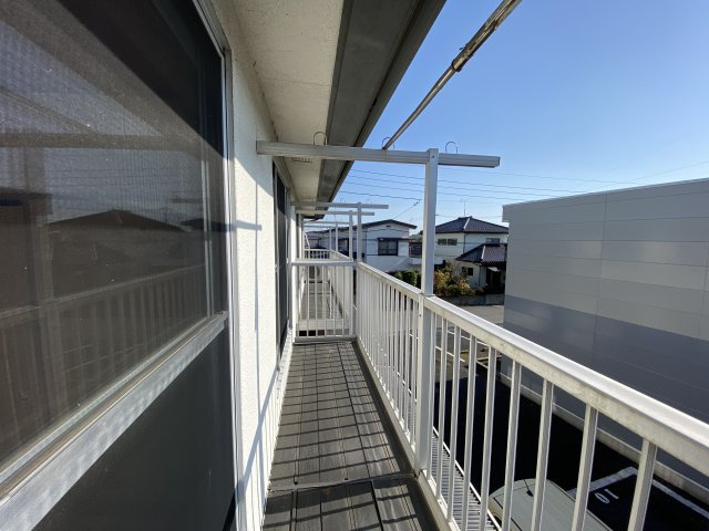 露崎コーポのバルコニー