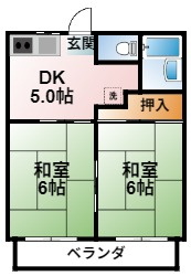 露崎コーポの間取り