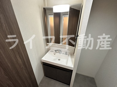 プレミアム長瀬の独立洗面台|独立洗面台あり、毎朝おしゃれに忙しい女性の方におすすめです