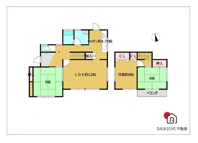 【間取り】 | 小川町東小川1丁目　中古戸建