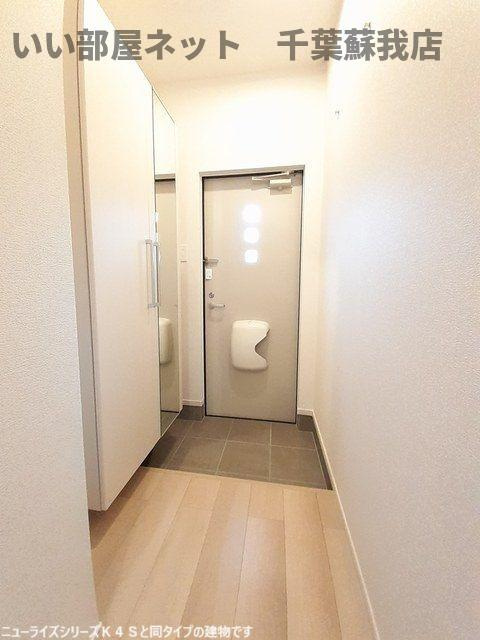 アルタハイムＢの玄関|ゆったりとした玄関です