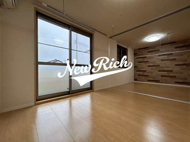 高崎市下之城町のアパートのバルコニー