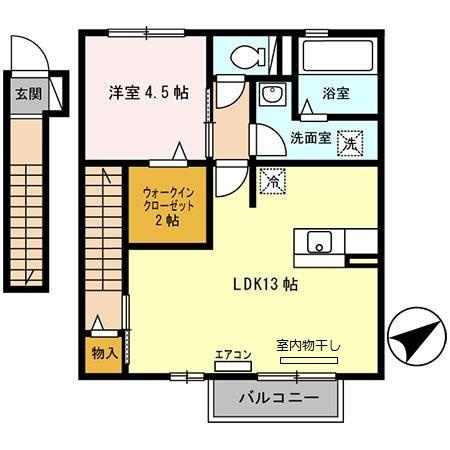 エスポワール北原の間取り