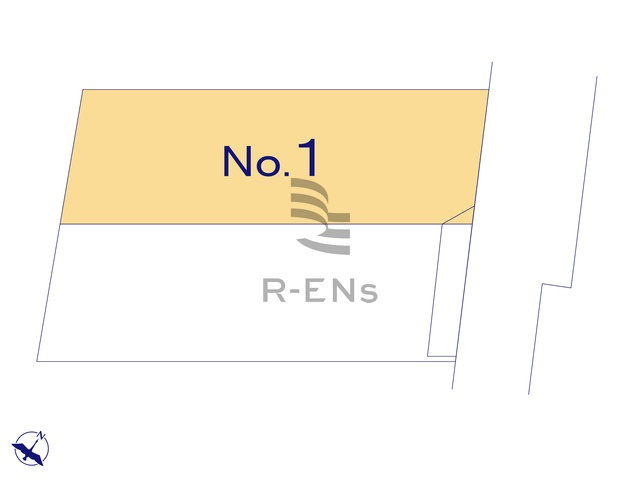 【区画図】 | 西東京市東町２丁目　新築戸建て　１号棟 | 池袋駅までダイレクトアクセスの保谷駅より全2棟です