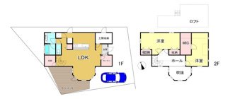 【間取り】 | 大津市和邇北浜539-15　中古戸建