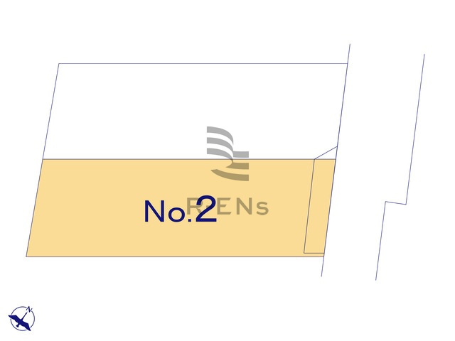 【区画図】 | 西東京市東町２丁目　新築戸建て　２号棟 | 池袋駅までダイレクトアクセスの保谷駅より全2棟です