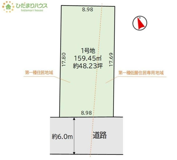 【土地図】 | 牛久市中央5期　売地 | 建築条件はありません！お好きなハウスメーカーで建築できます☆