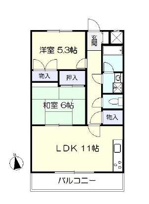 マンションアムールの間取り