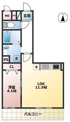 レジデンス喜志の間取り|イメージになります