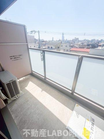 シャルールメゾン桃谷のバルコニー