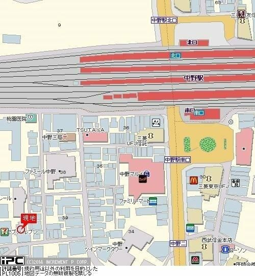 ガラ・ステージ中野の地図