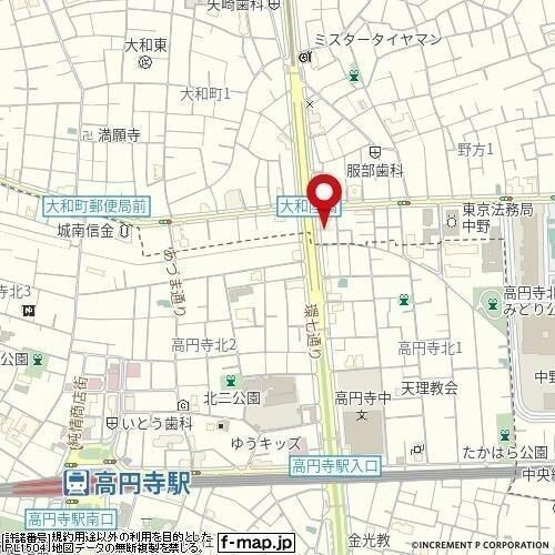 ルーブル高円寺伍番館の地図