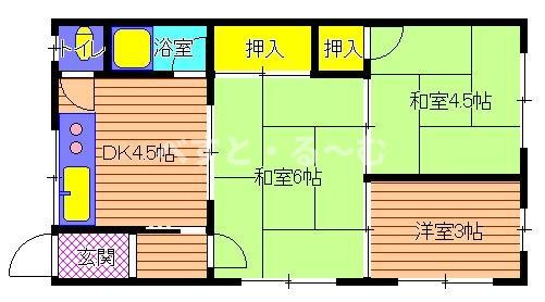 第3山楽荘の間取り
