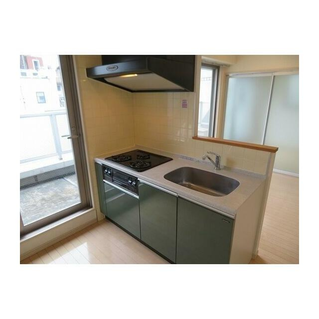 シャローグラスのキッチン