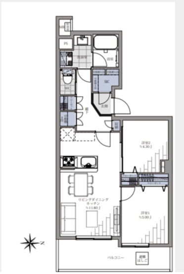 【間取り】 | ★仲介手数料無料★天王洲デュープレックス（これから期待できる品川浦再開発エリア近接）