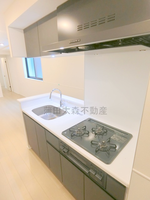 FABRIC大森町のキッチン|キッチン　グリル付き3口ガスシステムキッチン