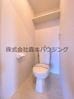 【トイレ】 | 　ベルドミール | 落ち着いた色調のトイレです