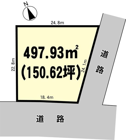 【間取り】 | ＳＳ中神立２７－４８，２７－４９貸地