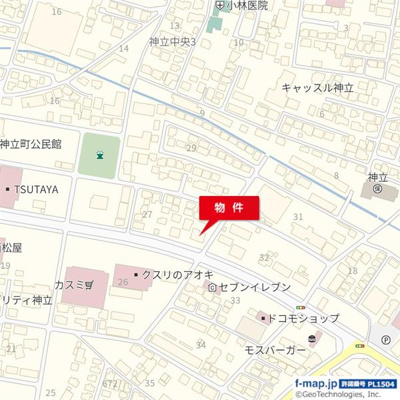 【地図】 | ＳＳ中神立２７－４８，２７－４９貸地