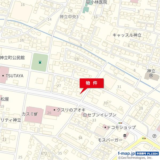 【地図】 | ＳＳ中神立２７－４８，２７－４９貸地