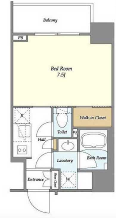 BluRock青葉台　礼金0　築浅　ペット相談の間取り