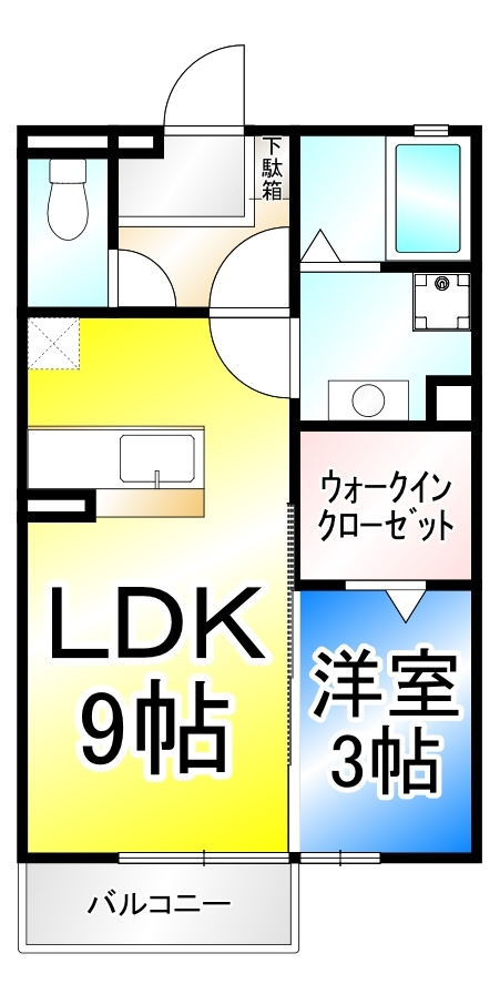 プリマヴェーラ尾張部　Fの間取り