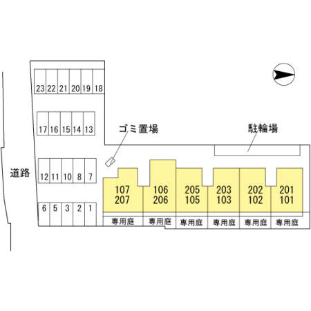 ウチカイトの区画図