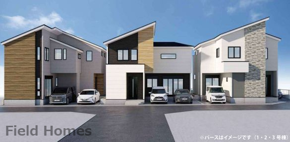 茅ヶ崎市矢畑新築戸建て　2期2号棟の外観パース|外観イメージ「茅ヶ崎市矢畑新築戸建て」