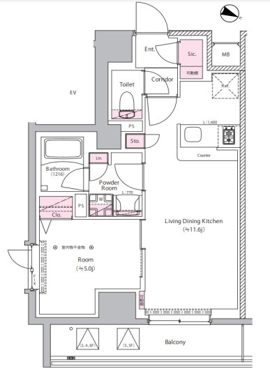 SYFORME NEXT MUKOJIMAの間取り