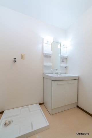 ロイヤル・ウイング　Bの洗面所|洗面・脱衣　シャンプードレッサー付き。