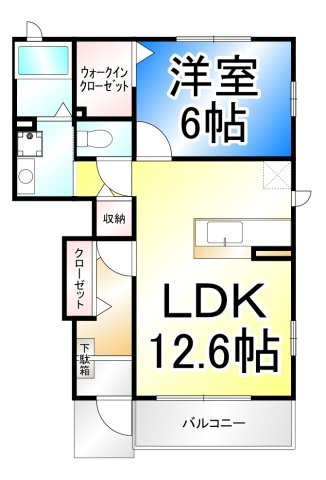 ガーデンハウス朝日山　Bの間取り