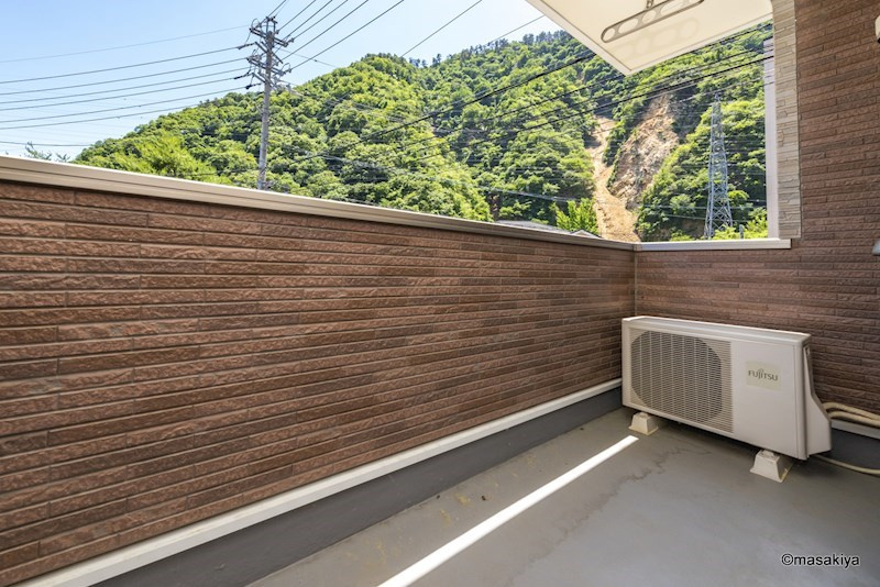 ガーデンハウス朝日山　Bのバルコニー|バルコニー