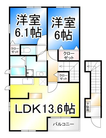 メルティー・アイⅡの間取り
