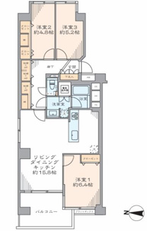 【間取り】 | サンレジデンス錦綾東堀川