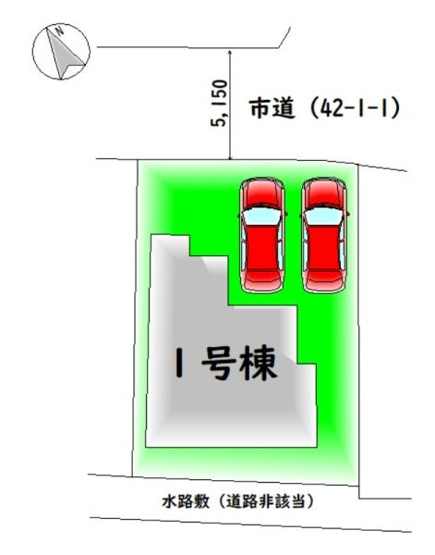 【区画図】 | 限定１棟・カースペース２台分♪