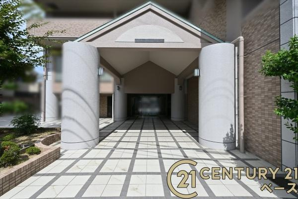 ローレルコート国分旭ヶ丘のエントランス|■現地撮影写真■こちらマンション出入り口です！